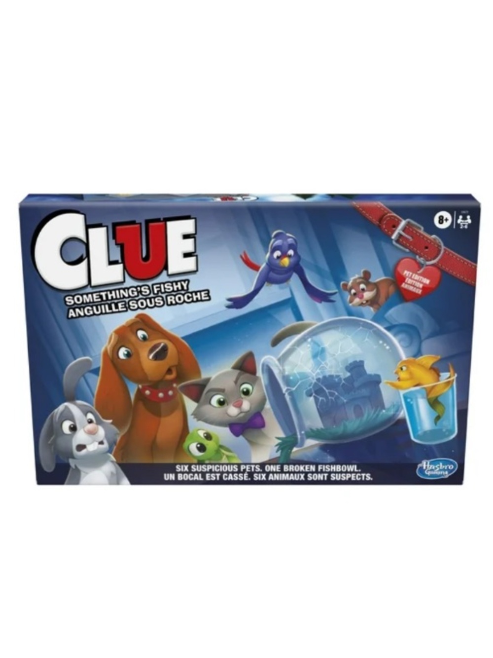 Hasbro CLUE Something's Fishy Game English & French